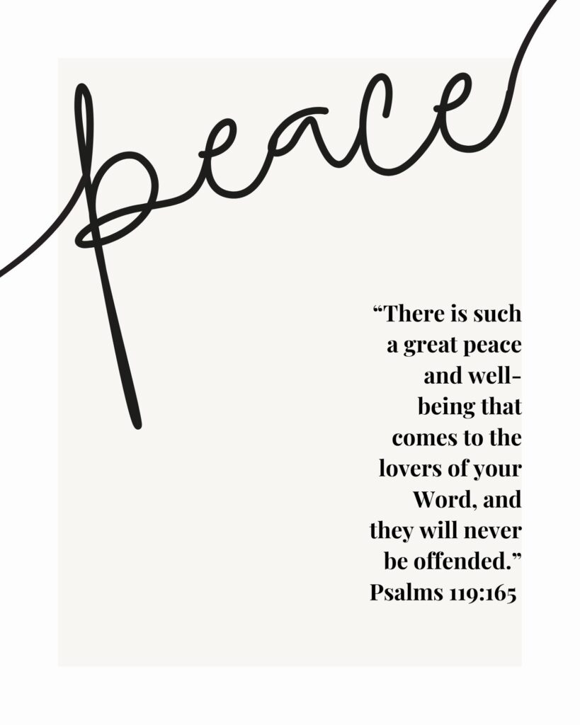Peace and scripture
